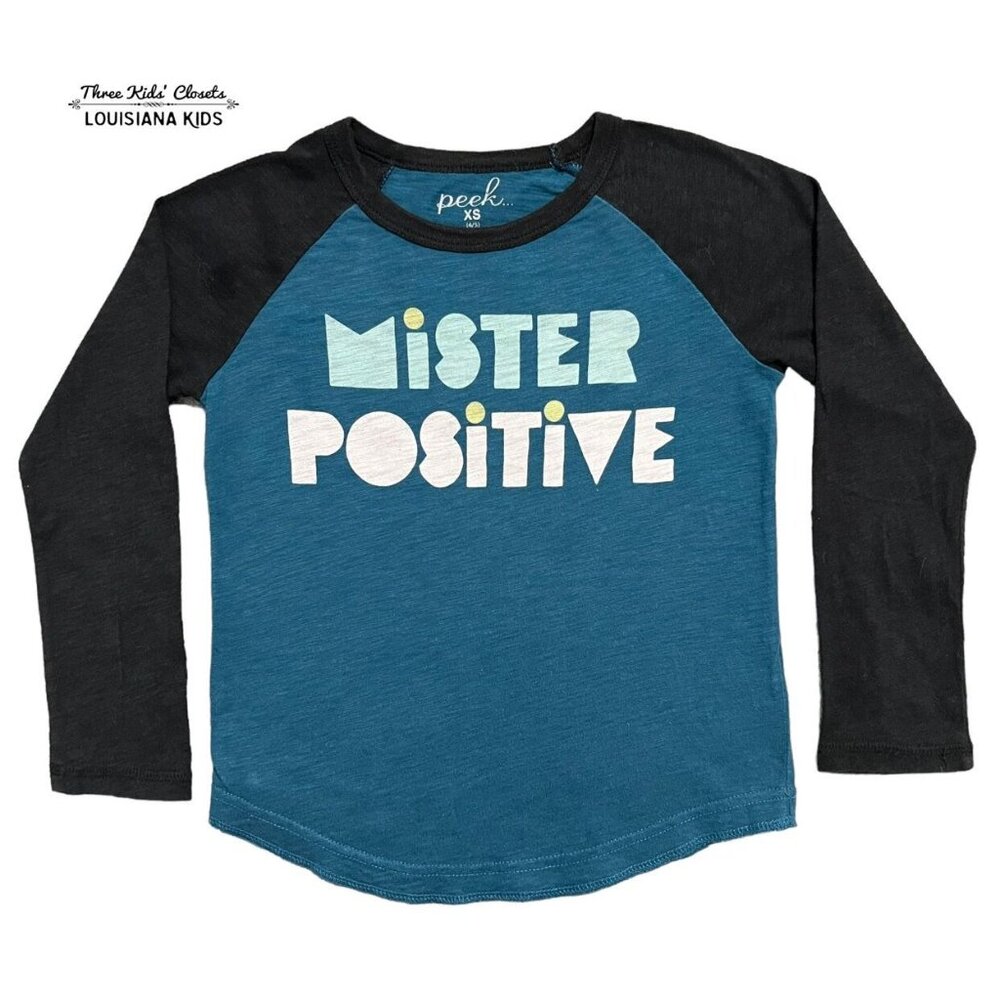 Peek XS (4-5Y) Mister Positive Raglan Tee Shirt